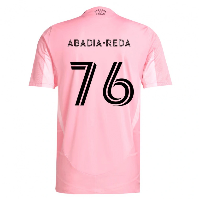 Danxen Męski Ezequiel Abadia-Reda #76 Różowy Czarny Domowa Koszulka 2026/27 Koszulki Klubowe