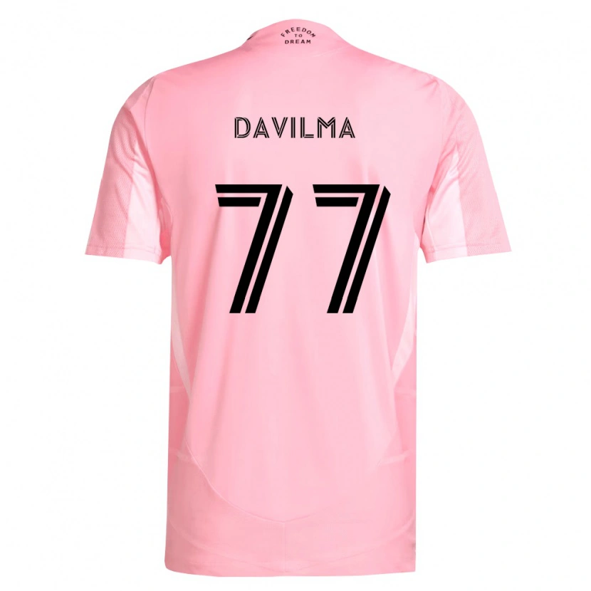 Danxen Męski Kensly Davilma #77 Różowy Czarny Domowa Koszulka 2026/27 Koszulki Klubowe