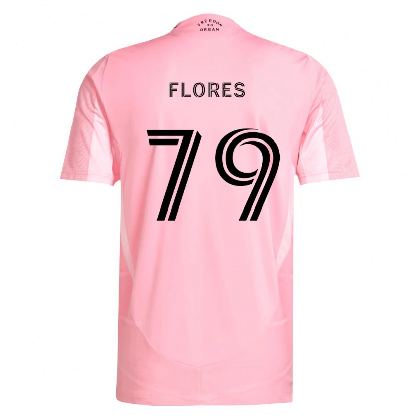 Danxen Męski Alejandro Flores #79 Różowy Czarny Domowa Koszulka 2026/27 Koszulki Klubowe