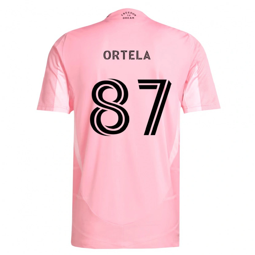 Danxen Męski Jerremy Ortela #87 Różowy Czarny Domowa Koszulka 2026/27 Koszulki Klubowe