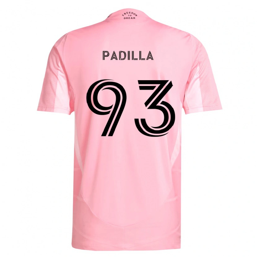Danxen Męski Leandro Padilla #93 Różowy Czarny Domowa Koszulka 2026/27 Koszulki Klubowe