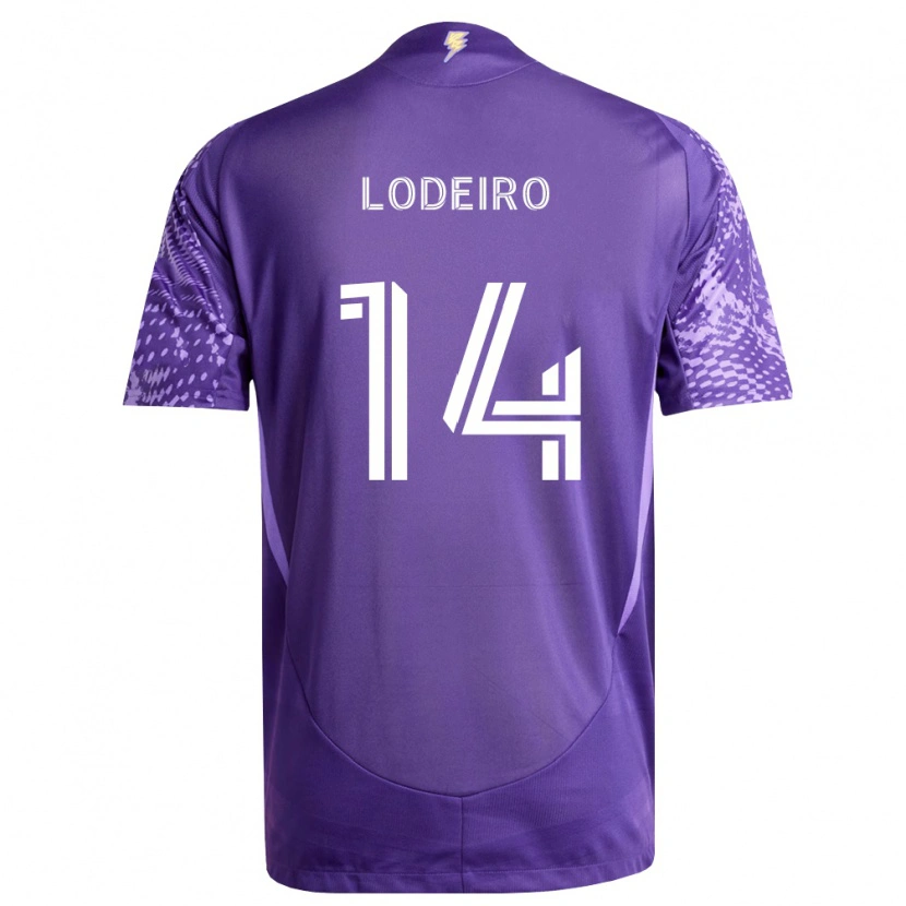 Danxen Męski Nicolás Lodeiro #14 Fioletowy Biały Domowa Koszulka 2026/27 Koszulki Klubowe