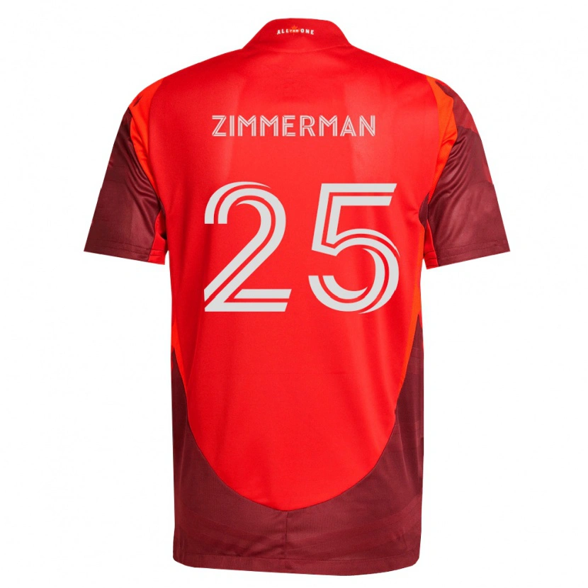 Danxen Męski Walker Zimmerman #25 Burgundia Czerwony Domowa Koszulka 2026/27 Koszulki Klubowe