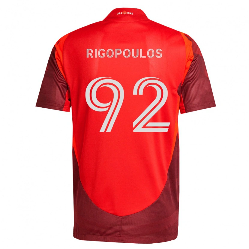 Danxen Męski Theo Rigopoulos #92 Burgundia Czerwony Domowa Koszulka 2026/27 Koszulki Klubowe