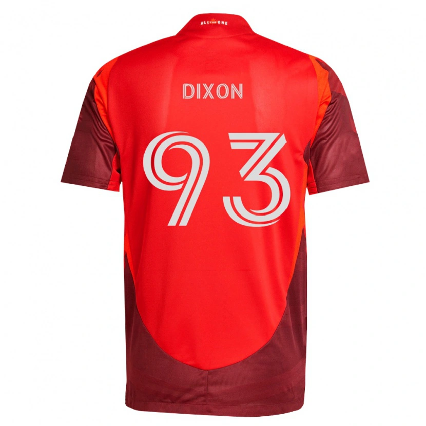 Danxen Męski Damar Dixon #93 Burgundia Czerwony Domowa Koszulka 2026/27 Koszulki Klubowe