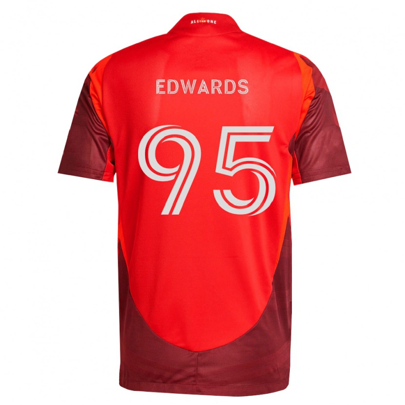 Danxen Męski Nathaniel Edwards #95 Burgundia Czerwony Domowa Koszulka 2026/27 Koszulki Klubowe