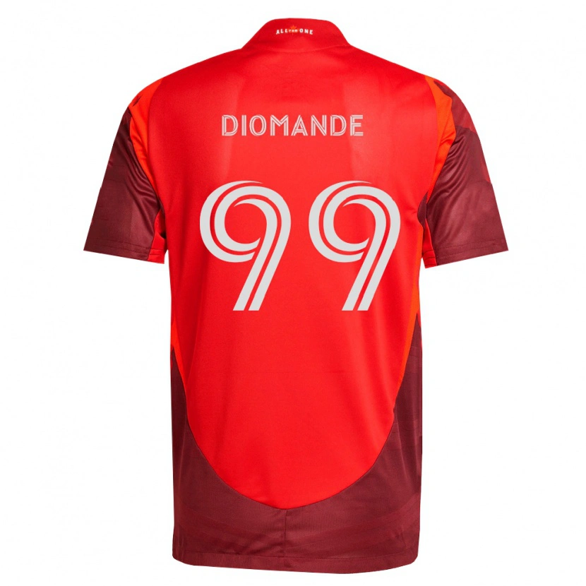 Danxen Męski Adama Diomande #99 Burgundia Czerwony Domowa Koszulka 2026/27 Koszulki Klubowe