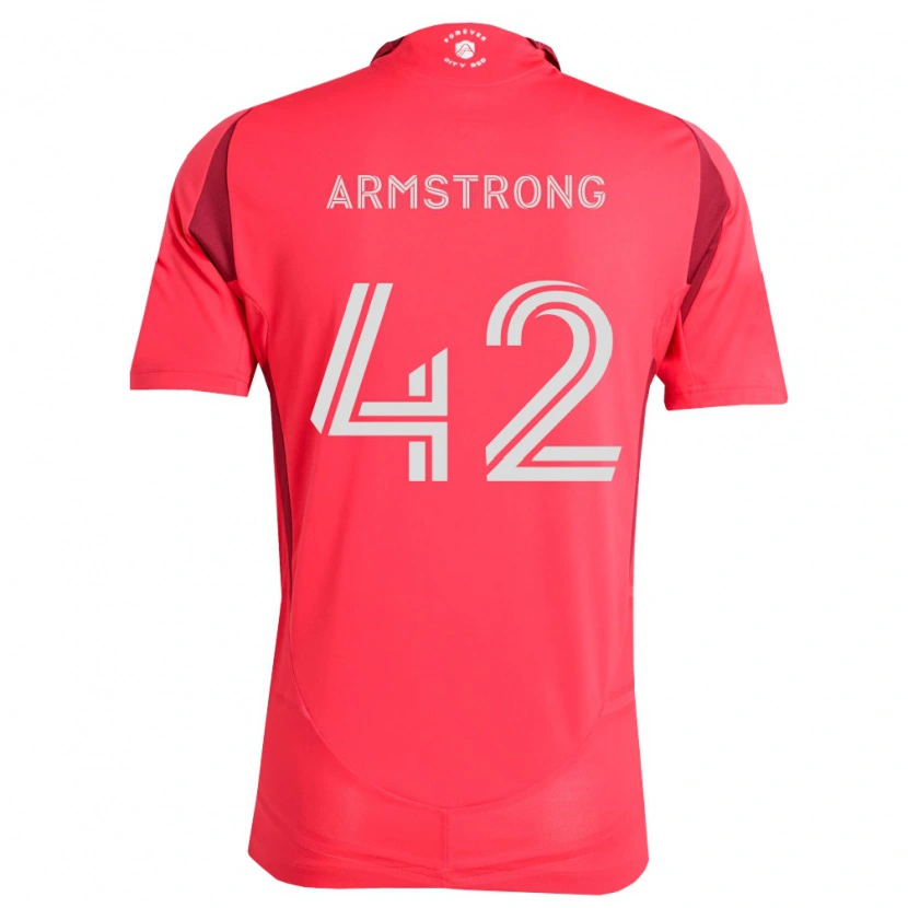 Danxen Męski Ezra Armstrong #42 Karmazynowy Biały Domowa Koszulka 2026/27 Koszulki Klubowe