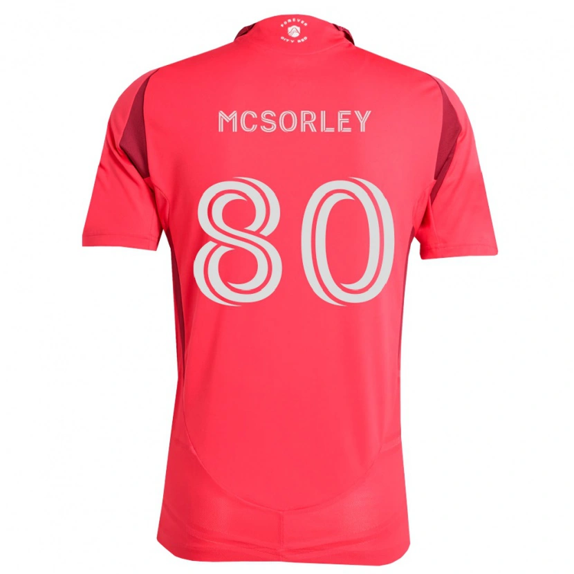Danxen Męski Brendan Mcsorley #80 Karmazynowy Biały Domowa Koszulka 2026/27 Koszulki Klubowe