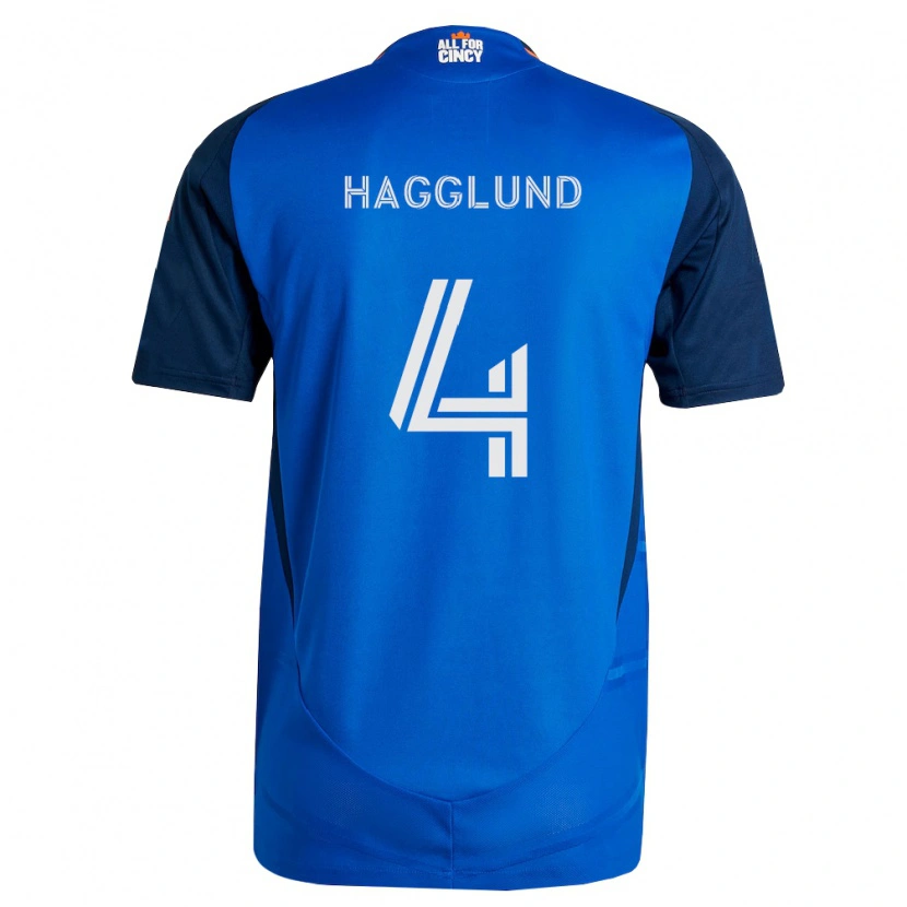 Danxen Męski Nick Hagglund #4 Królewski Niebieski Pomarańczowy Domowa Koszulka 2026/27 Koszulki Klubowe