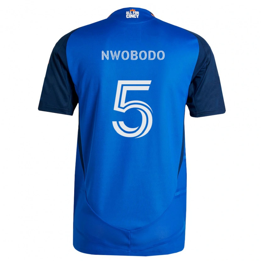 Danxen Męski Obinna Nwobodo #5 Królewski Niebieski Pomarańczowy Domowa Koszulka 2026/27 Koszulki Klubowe