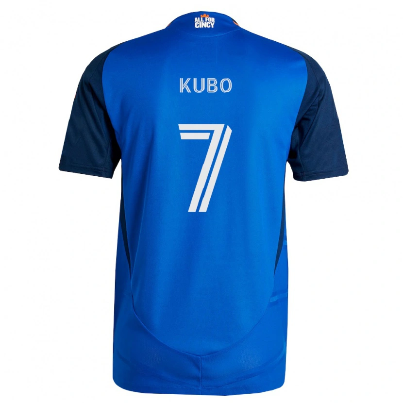 Danxen Męski Yuya Kubo #7 Królewski Niebieski Pomarańczowy Domowa Koszulka 2026/27 Koszulki Klubowe