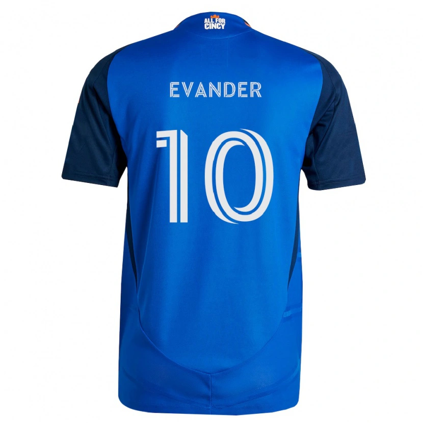Danxen Męski Evander Da Silva Ferreira #10 Królewski Niebieski Pomarańczowy Domowa Koszulka 2026/27 Koszulki Klubowe