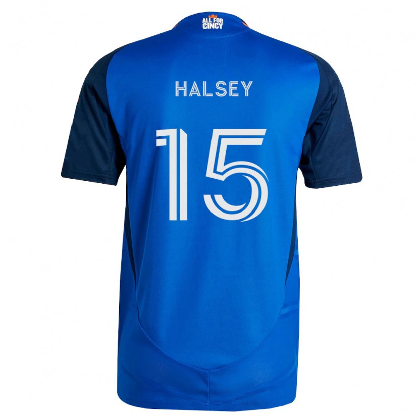 Danxen Męski Bret Halsey #15 Królewski Niebieski Pomarańczowy Domowa Koszulka 2026/27 Koszulki Klubowe
