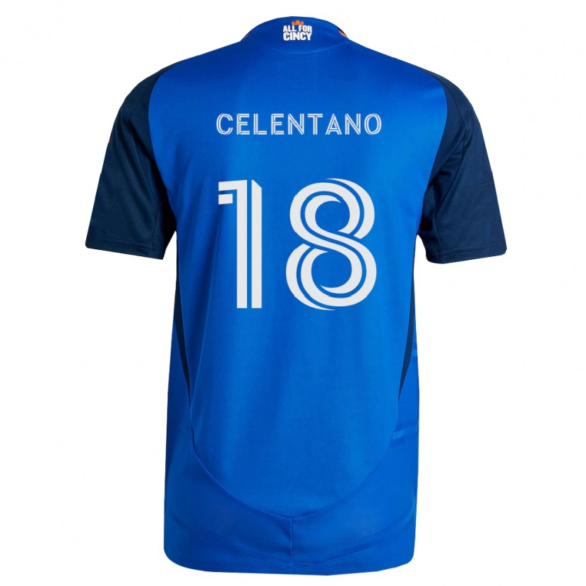 Danxen Męski Roman Celentano #18 Królewski Niebieski Pomarańczowy Domowa Koszulka 2026/27 Koszulki Klubowe
