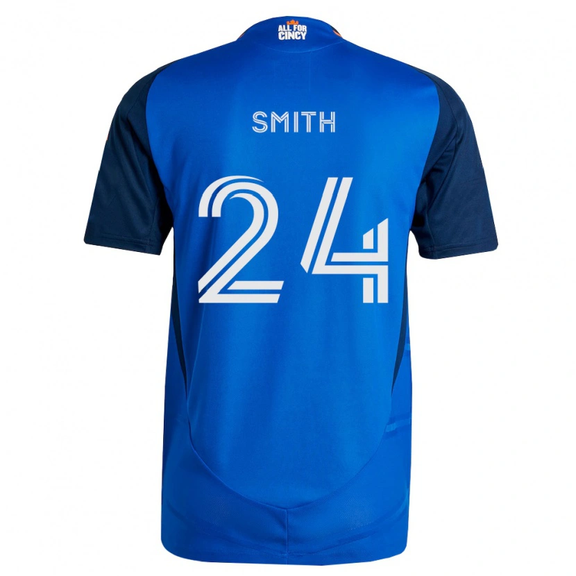 Danxen Męski Kyle Smith #24 Królewski Niebieski Pomarańczowy Domowa Koszulka 2026/27 Koszulki Klubowe