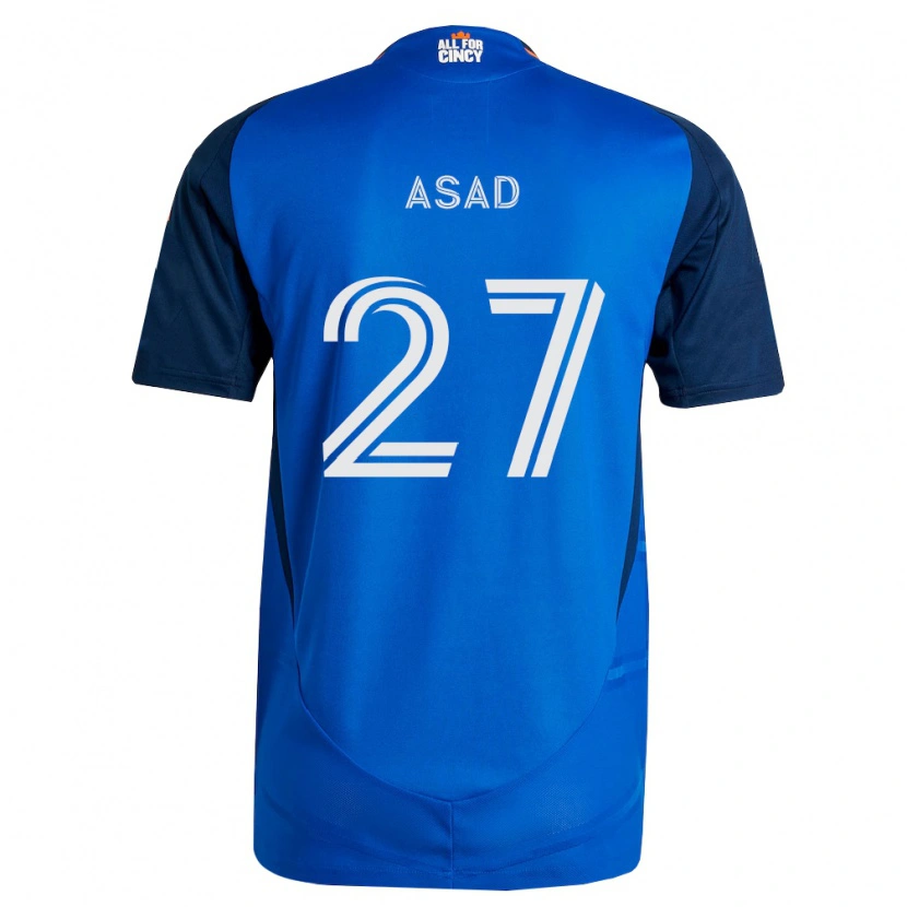 Danxen Męski Yamil Asad #27 Królewski Niebieski Pomarańczowy Domowa Koszulka 2026/27 Koszulki Klubowe