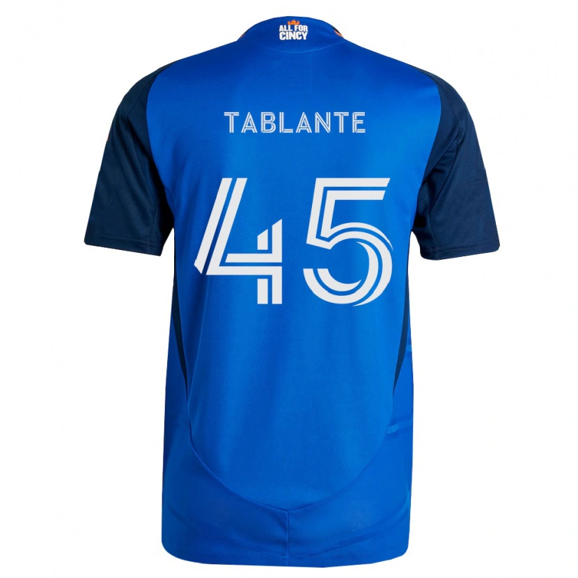 Danxen Męski Moises Tablante #45 Królewski Niebieski Pomarańczowy Domowa Koszulka 2026/27 Koszulki Klubowe