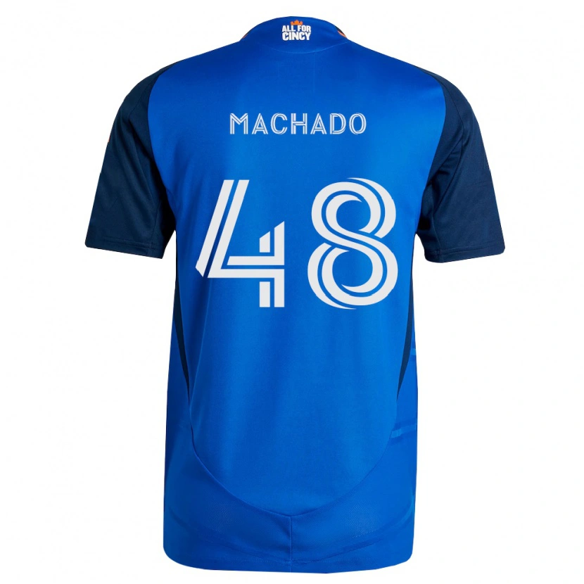 Danxen Męski Juan Machado #48 Królewski Niebieski Pomarańczowy Domowa Koszulka 2026/27 Koszulki Klubowe