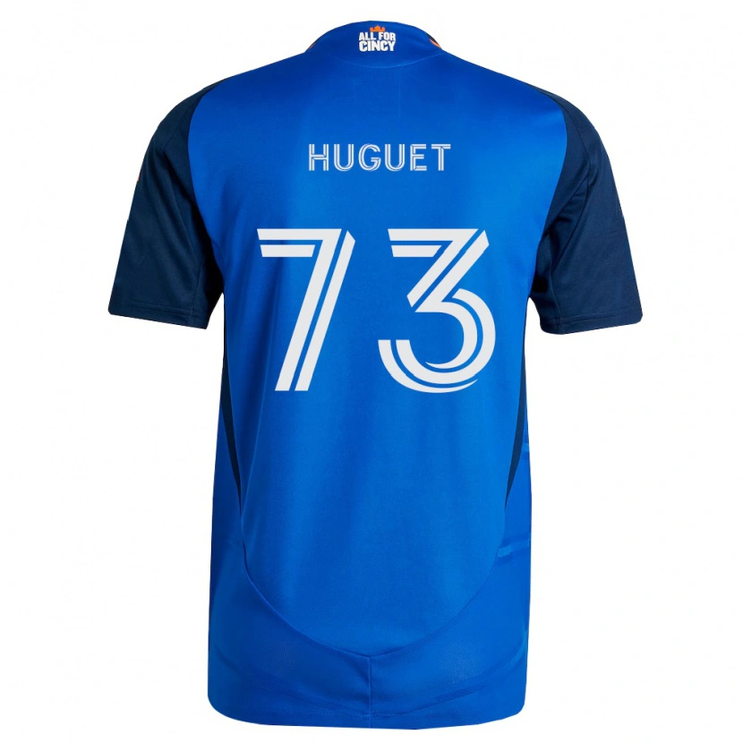 Danxen Męski Gaël Huguet #73 Królewski Niebieski Pomarańczowy Domowa Koszulka 2026/27 Koszulki Klubowe