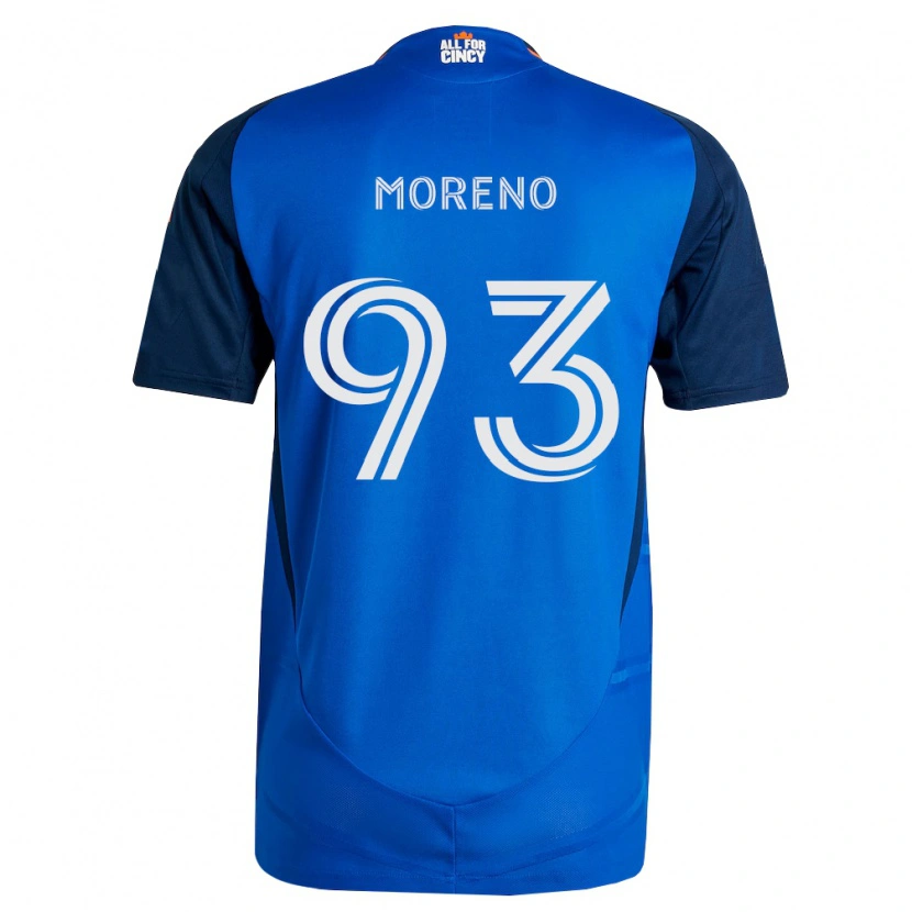 Danxen Męski Júnior Moreno #93 Królewski Niebieski Pomarańczowy Domowa Koszulka 2026/27 Koszulki Klubowe