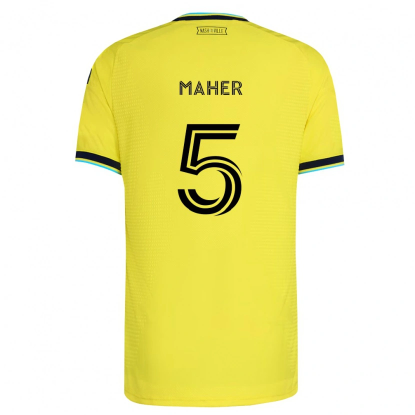 Danxen Męski Jack Maher #5 Jasny Żółty Granatowy Domowa Koszulka 2026/27 Koszulki Klubowe
