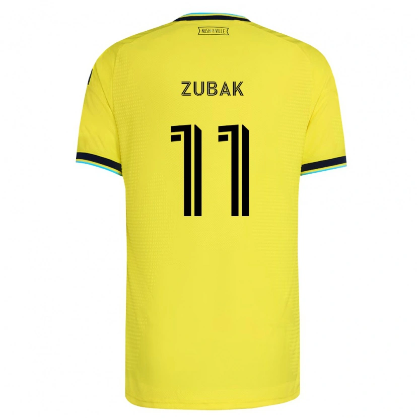 Danxen Męski Ethan Zubak #11 Jasny Żółty Granatowy Domowa Koszulka 2026/27 Koszulki Klubowe