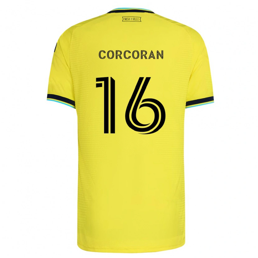 Danxen Męski Matthew Corcoran #16 Jasny Żółty Granatowy Domowa Koszulka 2026/27 Koszulki Klubowe