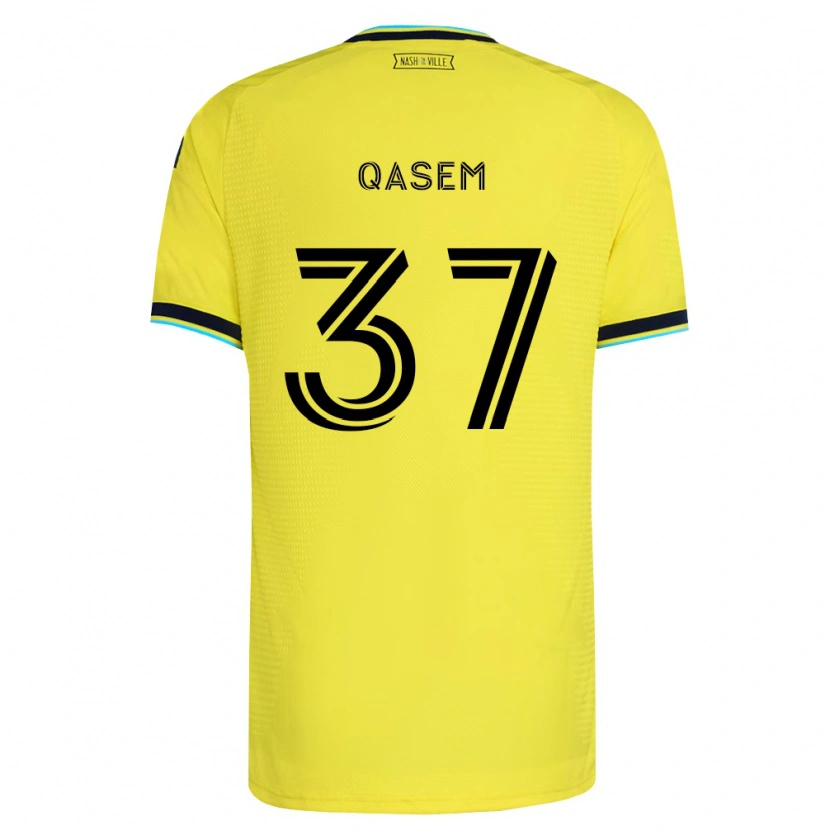 Danxen Męski Ahmed Qasem #37 Jasny Żółty Granatowy Domowa Koszulka 2026/27 Koszulki Klubowe