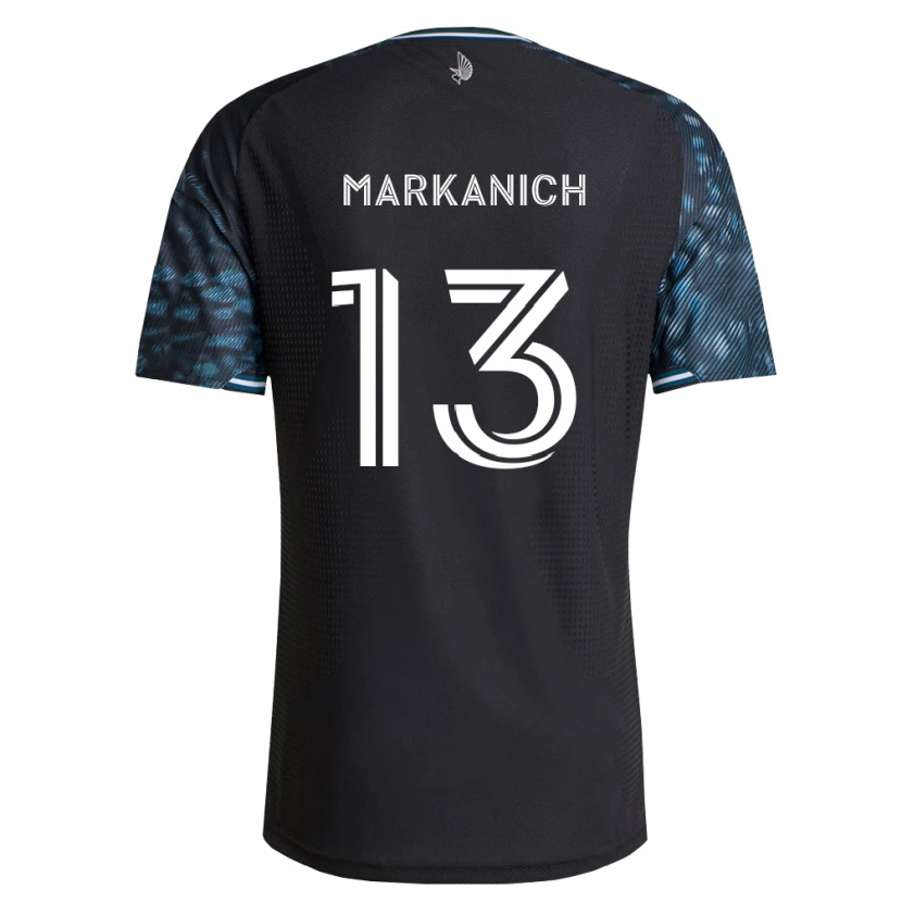 Danxen Męski Anthony Markanich Jr. #13 Czarny Biały Domowa Koszulka 2026/27 Koszulki Klubowe