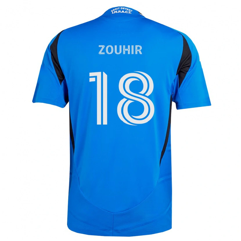 Danxen Męski Rida Zouhir #18 Niebieski Biały Czarny Domowa Koszulka 2026/27 Koszulki Klubowe