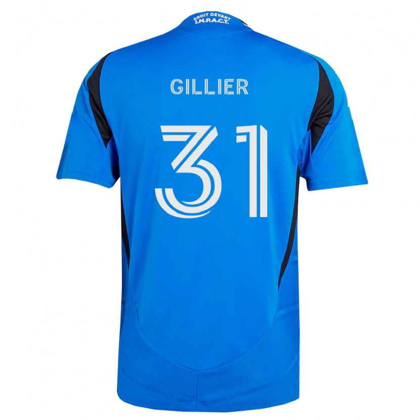 Danxen Męski Thomas Gillier #31 Niebieski Biały Czarny Domowa Koszulka 2026/27 Koszulki Klubowe