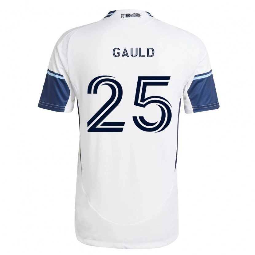Danxen Męski Ryan Gauld #25 Biały Królewski Niebieski Domowa Koszulka 2026/27 Koszulki Klubowe
