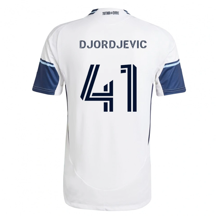 Danxen Męski Nikola Djordjevic #41 Biały Królewski Niebieski Domowa Koszulka 2026/27 Koszulki Klubowe