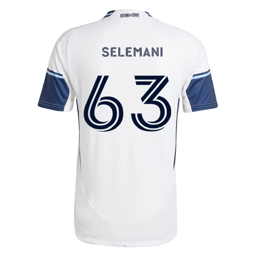 Danxen Męski Johnny Selemani #63 Biały Królewski Niebieski Domowa Koszulka 2026/27 Koszulki Klubowe