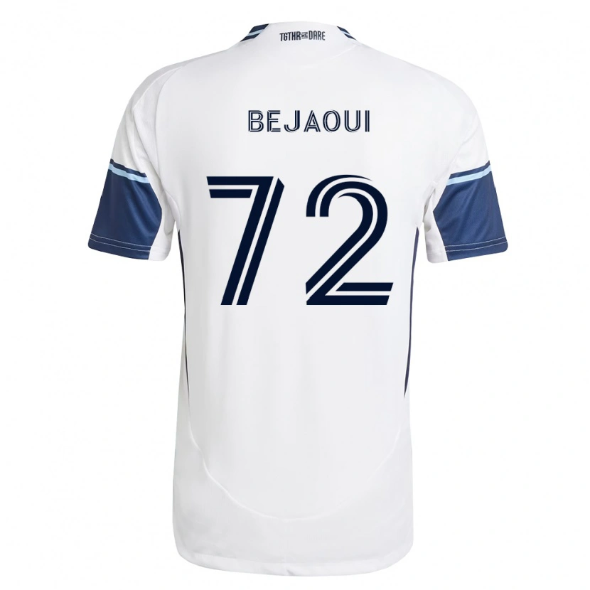 Danxen Męski Aiden Bejaoui #72 Biały Królewski Niebieski Domowa Koszulka 2026/27 Koszulki Klubowe