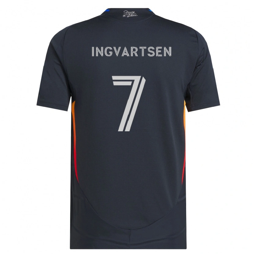 Danxen Męski Marcus Ingvartsen #7 Ciemnoszary Czerwony Domowa Koszulka 2026/27 Koszulki Klubowe