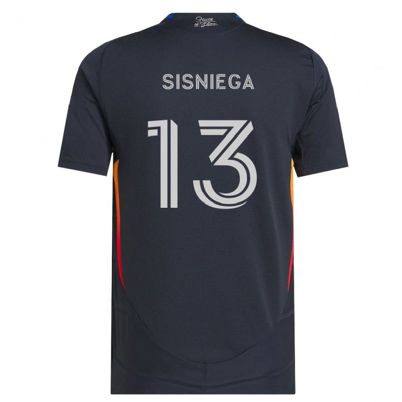 Danxen Męski Pablo Sisniega #13 Ciemnoszary Czerwony Domowa Koszulka 2026/27 Koszulki Klubowe