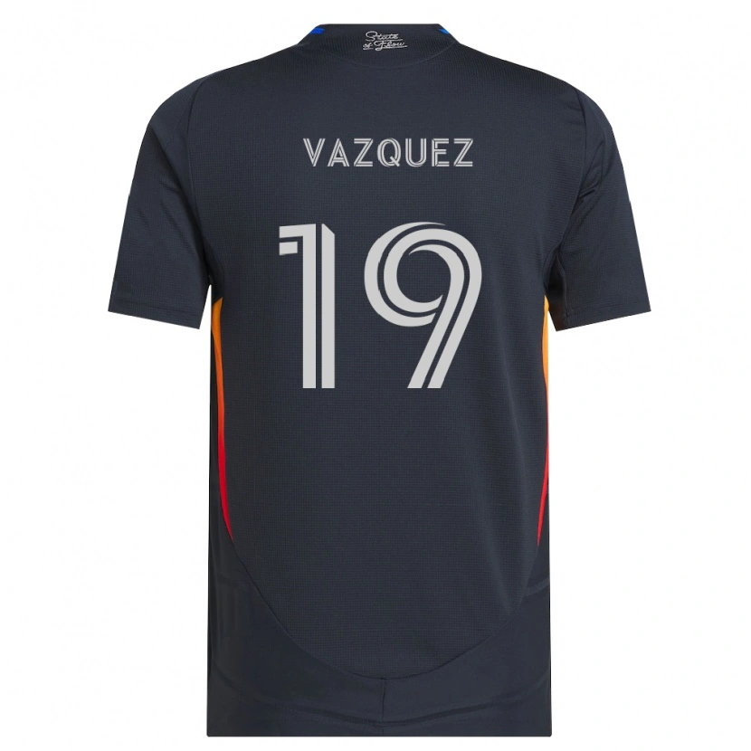 Danxen Męski David Vazquez #19 Ciemnoszary Czerwony Domowa Koszulka 2026/27 Koszulki Klubowe