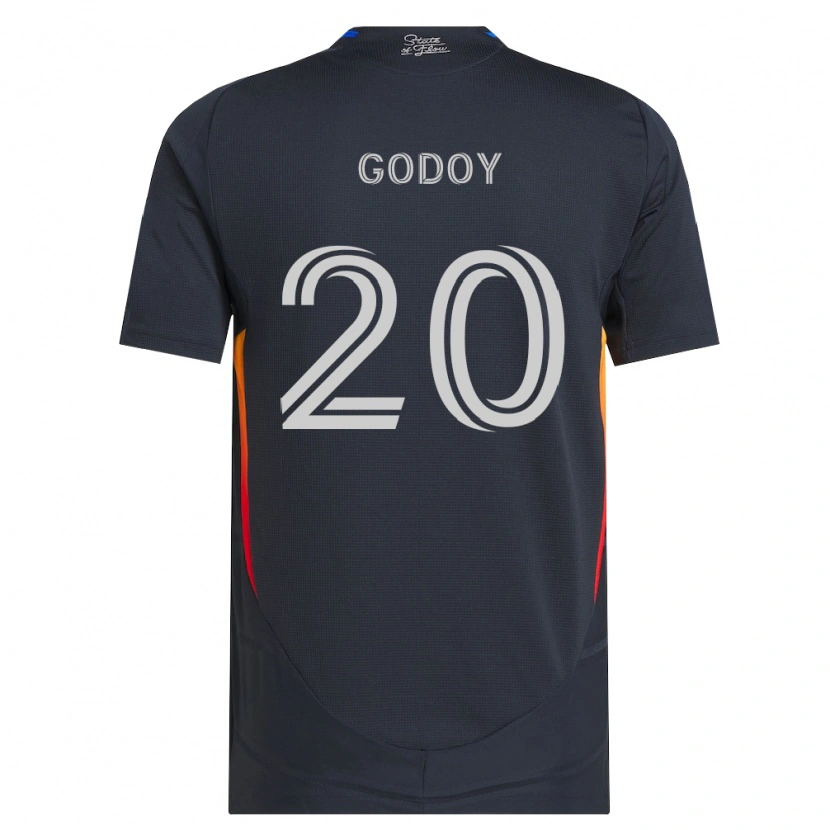 Danxen Męski Aníbal Godoy #20 Ciemnoszary Czerwony Domowa Koszulka 2026/27 Koszulki Klubowe