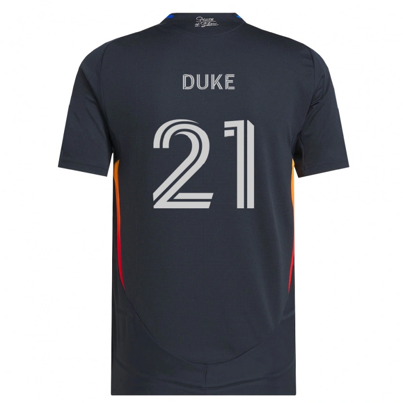 Danxen Męski Bryce Duke #21 Ciemnoszary Czerwony Domowa Koszulka 2026/27 Koszulki Klubowe