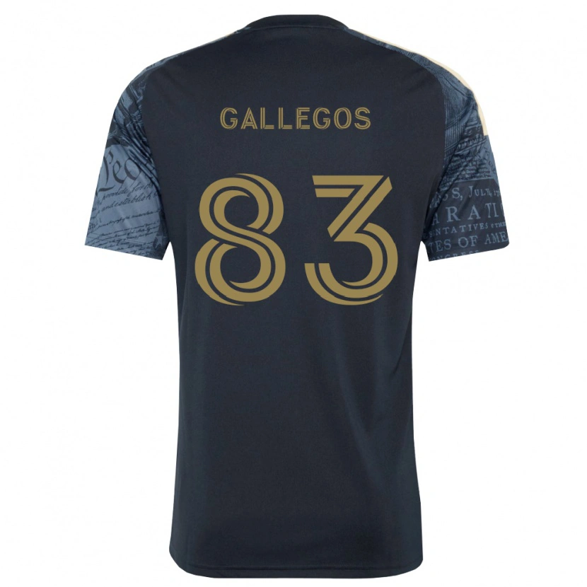 Danxen Męski Mateo Gallegos #83 Granatowy Brązowy Domowa Koszulka 2026/27 Koszulki Klubowe