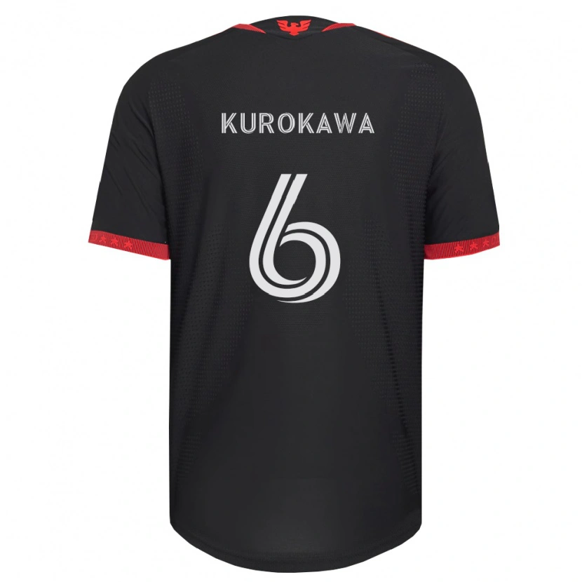 Danxen Męski Keisuke Kurokawa #6 Czarny Biały Czerwony Domowa Koszulka 2026/27 Koszulki Klubowe