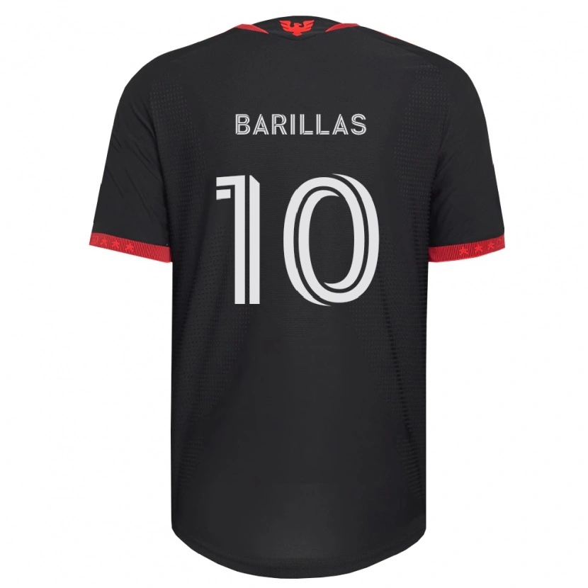 Danxen Męski Mayson Barillas #10 Czarny Biały Czerwony Domowa Koszulka 2026/27 Koszulki Klubowe