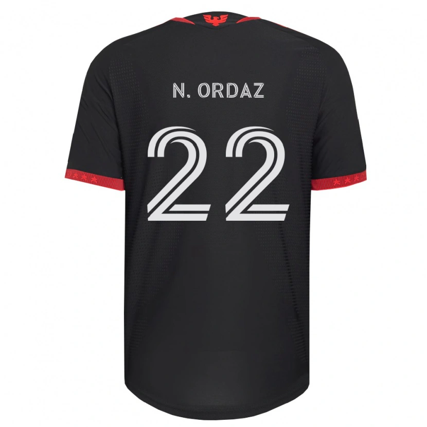 Danxen Męski Nathan Ordaz #22 Czarny Biały Czerwony Domowa Koszulka 2026/27 Koszulki Klubowe