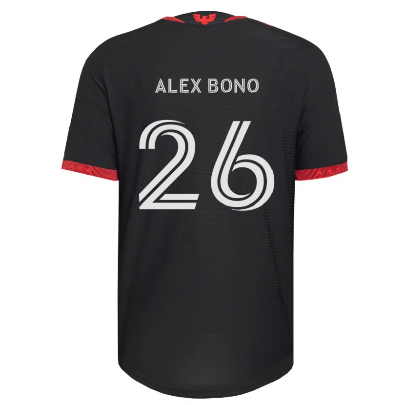 Danxen Męski Alex Bono #26 Czarny Biały Czerwony Domowa Koszulka 2026/27 Koszulki Klubowe