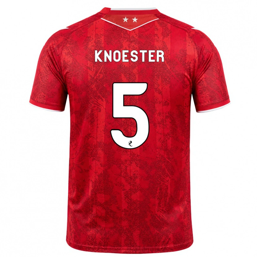Danxen Męski Mats Knoester #5 Czerwony Biały Domowa Koszulka 2026/27 Koszulki Klubowe