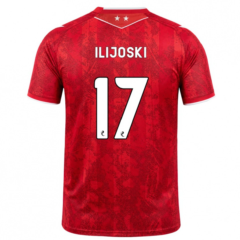Danxen Męski Emma Ilijoski #17 Czerwony Biały Domowa Koszulka 2026/27 Koszulki Klubowe