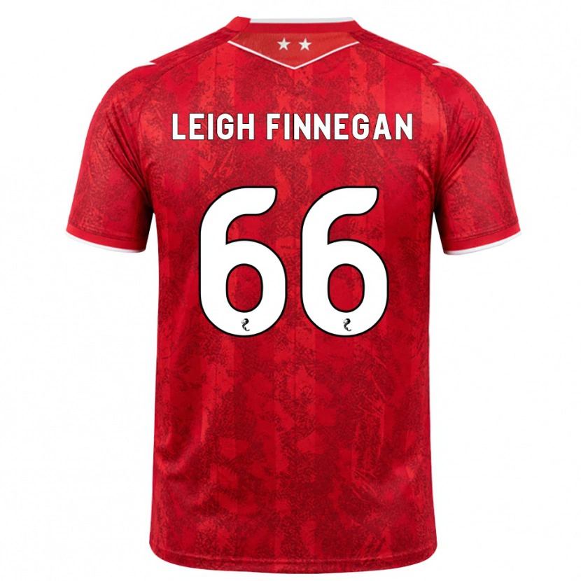 Danxen Męski Toni Leigh Finnegan #66 Czerwony Biały Domowa Koszulka 2026/27 Koszulki Klubowe