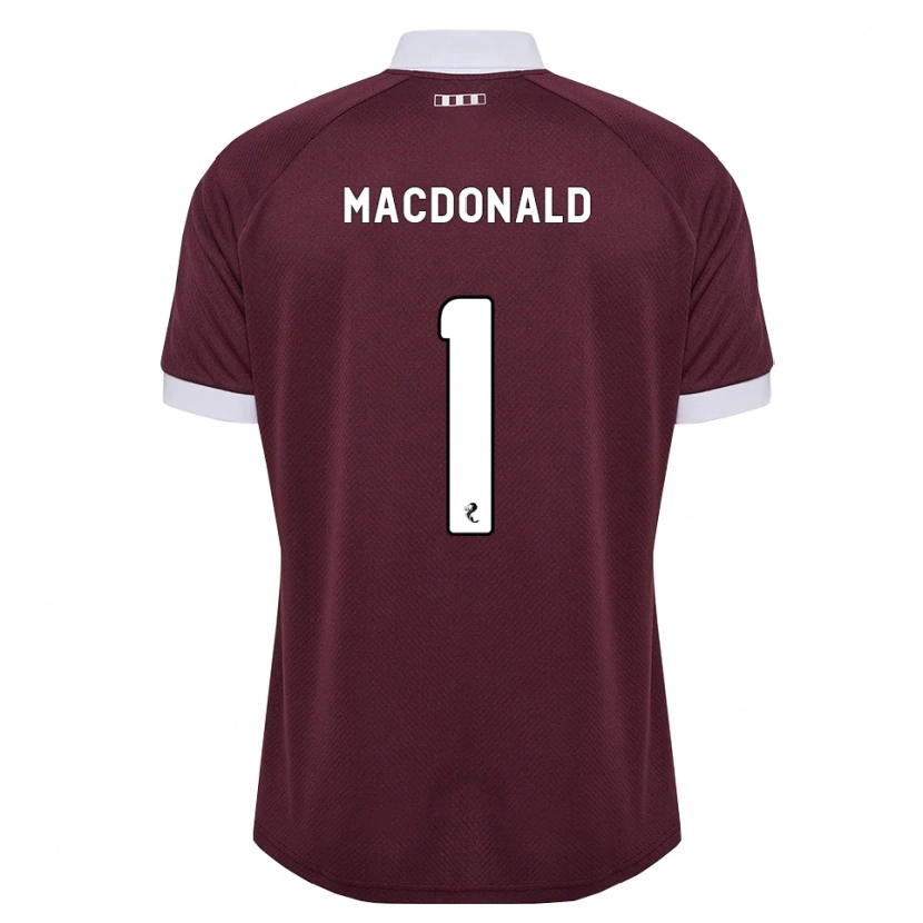 Danxen Męski Jamie Macdonald #1 Bordowy Biały Domowa Koszulka 2026/27 Koszulki Klubowe